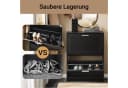 SoBuy Schuhschrank FSR137 Schwarz mit 2 Klappen Bild 4