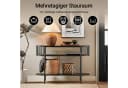 SoBuy Konsolentisch DE-FSB90 Schwarz Metall MDF Bild 1