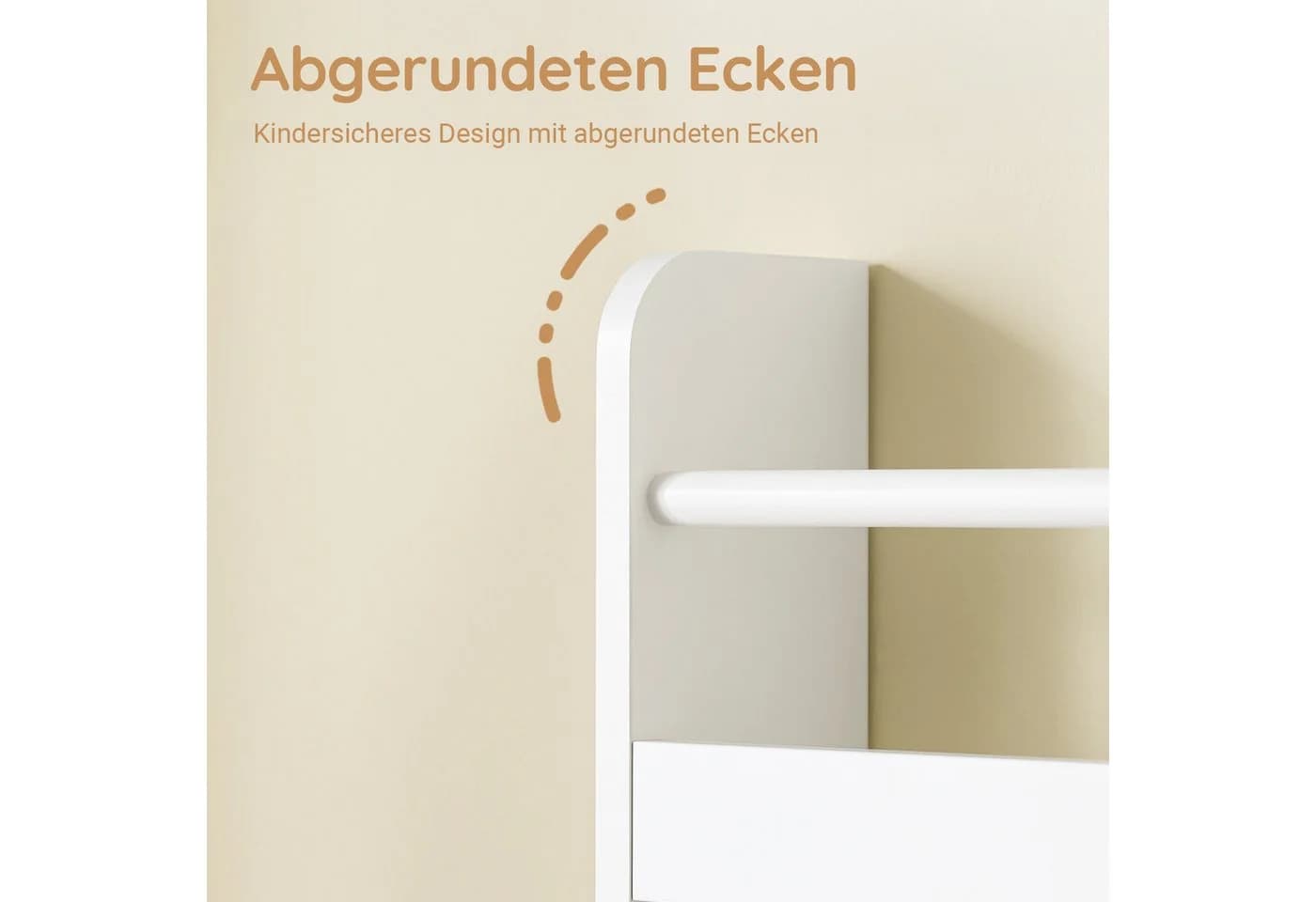 SoBuy Bücherregal DE-KMB08 Weiß mit 4 Ablagen - Bild 5