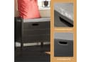 SoBuy Schuhbank FSR63-II Weiß/Schwarz mit Sitzfläche und Stauraum Bild 5