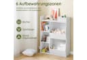 SoBuy Bücherregal KMB55 Weiß/Grün Montessori Kinderregal 5 Fächer Bild 2