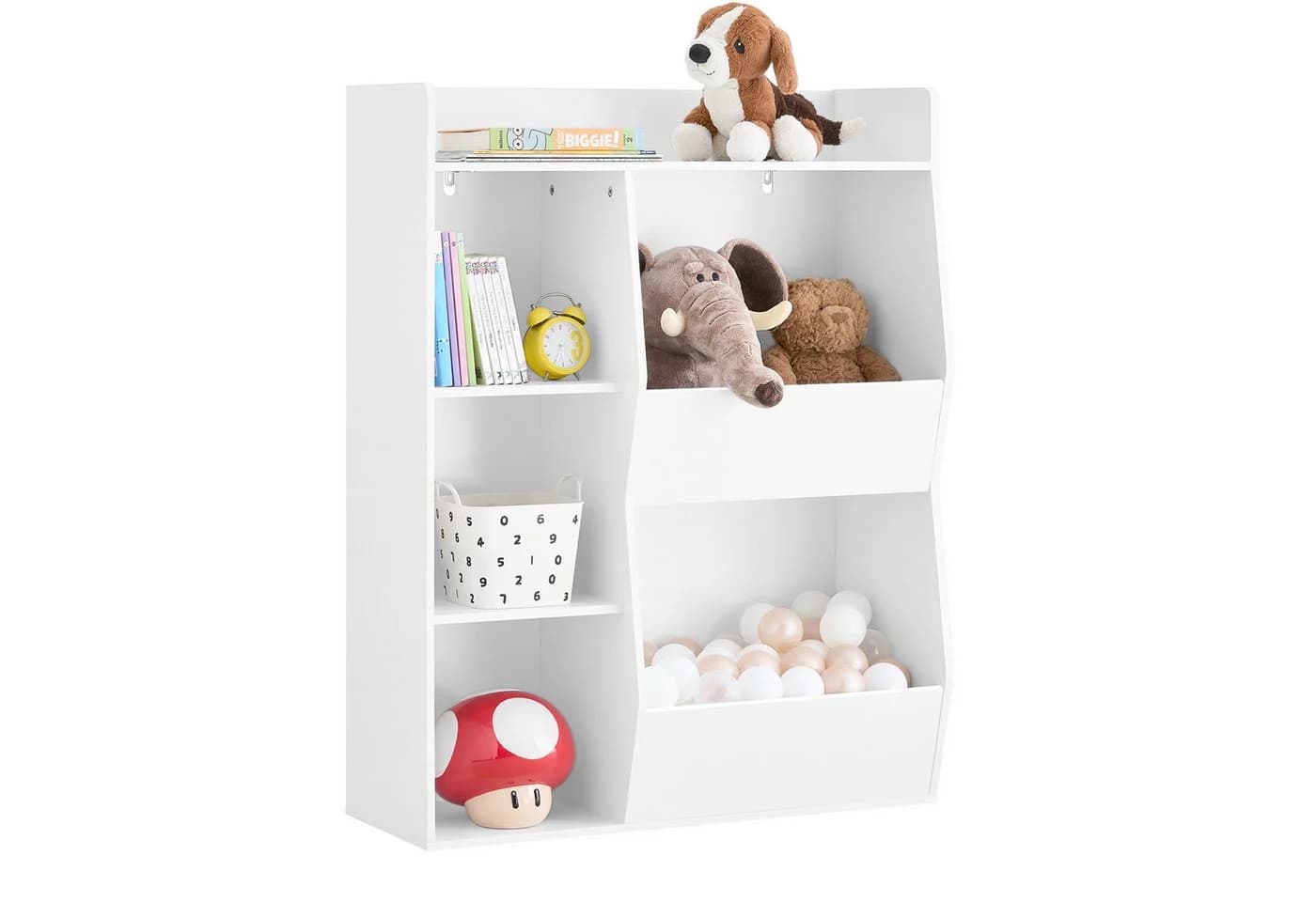 SoBuy Bücherregal KMB55 Weiß/Grün Montessori Kinderregal 5 Fächer - Bild 3