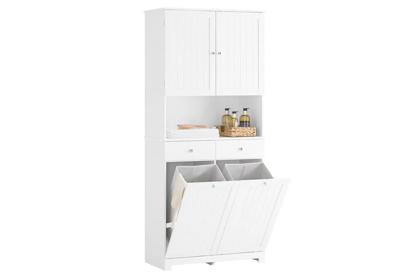 SoBuy Badkommode BZR215 Badezimmerschrank Weiß - Bild 3