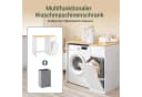 SoBuy Waschmaschinenumbauschrank BZR217 Badezimmerschrank mit Wäschekorb Bild 4