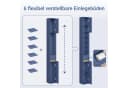 SoBuy Badezimmer-Hochschrank mit 1 Schublade Blau Bild 5
