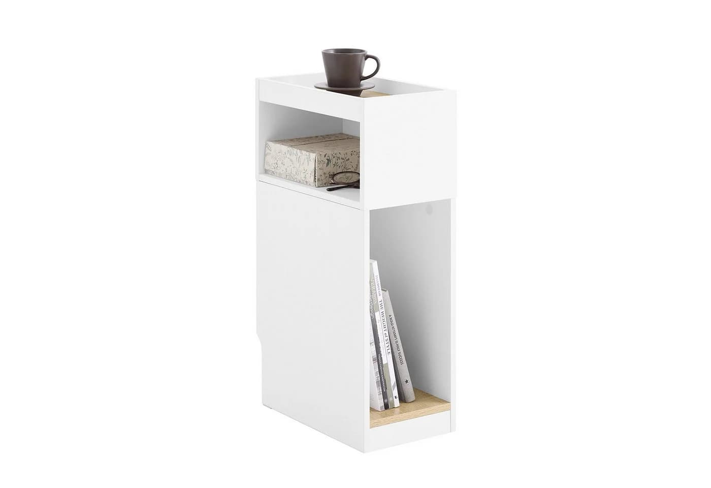 SoBuy Nachttisch FBT171 Beistelltisch Weiß - Bild 3