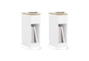 SoBuy Nachttisch FBT111-E 2er Set Weiß USB-Anschlüsse Typ-C Bild 2