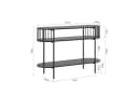 SoBuy Konsolentisch Beistelltisch Flurkonsole Metall Bild 5