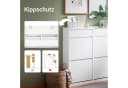 SoBuy Schuhschrank FSR169 Schuhschrank schmal 4 Klappen 2 Schubladen für 10 Paar Bild 4