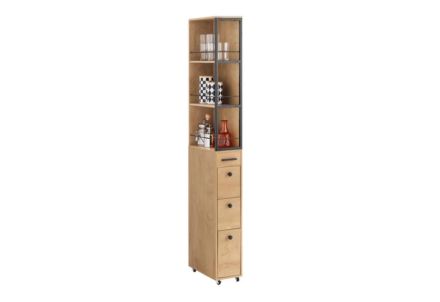 SoBuy Badkommode NSR13 Hochschrank mit 4 Schubladen - Bild 2