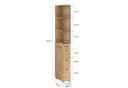 SoBuy Badkommode NSR13 Hochschrank mit 4 Schubladen Bild 4