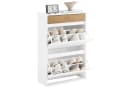 SoBuy Schuhschrank FSR205 Weiß-Natur Schuhkipper mit Schublade Bild 2