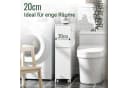 SoBuy Badregal BZR111, Badezimmerschrank schmal, Toilettenpapier-Aufbewahrung, Nischenregal mit Rollen Bild 3