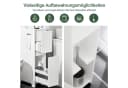 SoBuy Badregal BZR111, Badezimmerschrank schmal, Toilettenpapier-Aufbewahrung, Nischenregal mit Rollen Bild 4