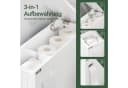 SoBuy Badregal BZR111, Badezimmerschrank schmal, Toilettenpapier-Aufbewahrung, Nischenregal mit Rollen Bild 5
