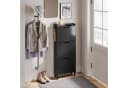SoBuy Schuhschrank FSR151-H-E Weiß/Schwarz mit Sensorlicht Bild 1