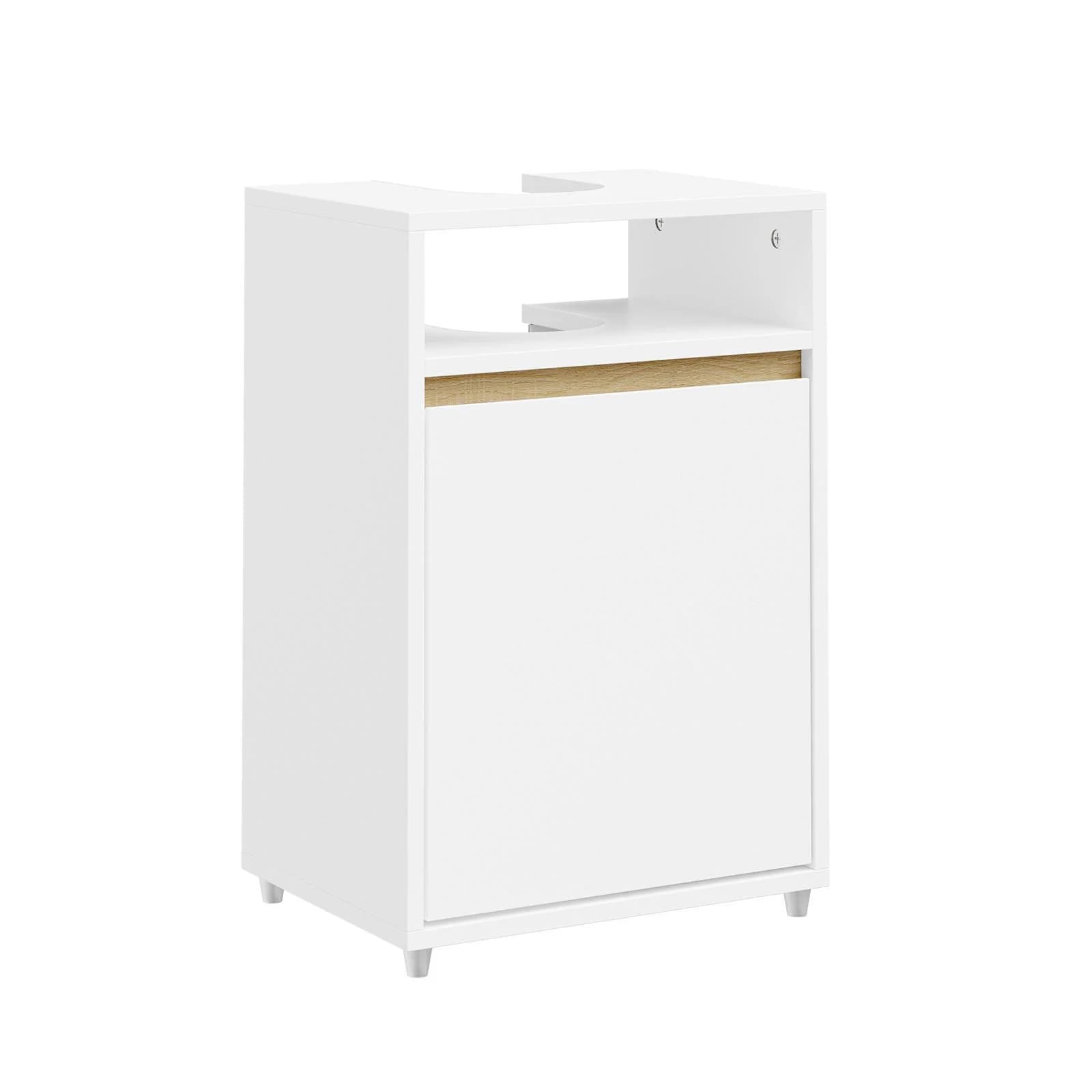 sobuy Unterschrank für Waschbecken BZR222-W Weiß