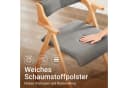 SoBuy Klappstuhl FST98 Grau Buchenholz mit Polster Bild 4