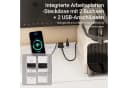 SoBuy Sideboard FSB98-E Weiß mit Steckdose, USB & Sensorleuchte Bild 3