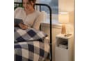 SoBuy Nachttisch FBT149-E Weiß mit Ladefunktion und LED-Sensorleuchte Bild 4