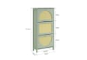 SoBuy Schuhkipper FSR222 Schuhschrank 3 Klappen Wiener Geflecht Bild 4