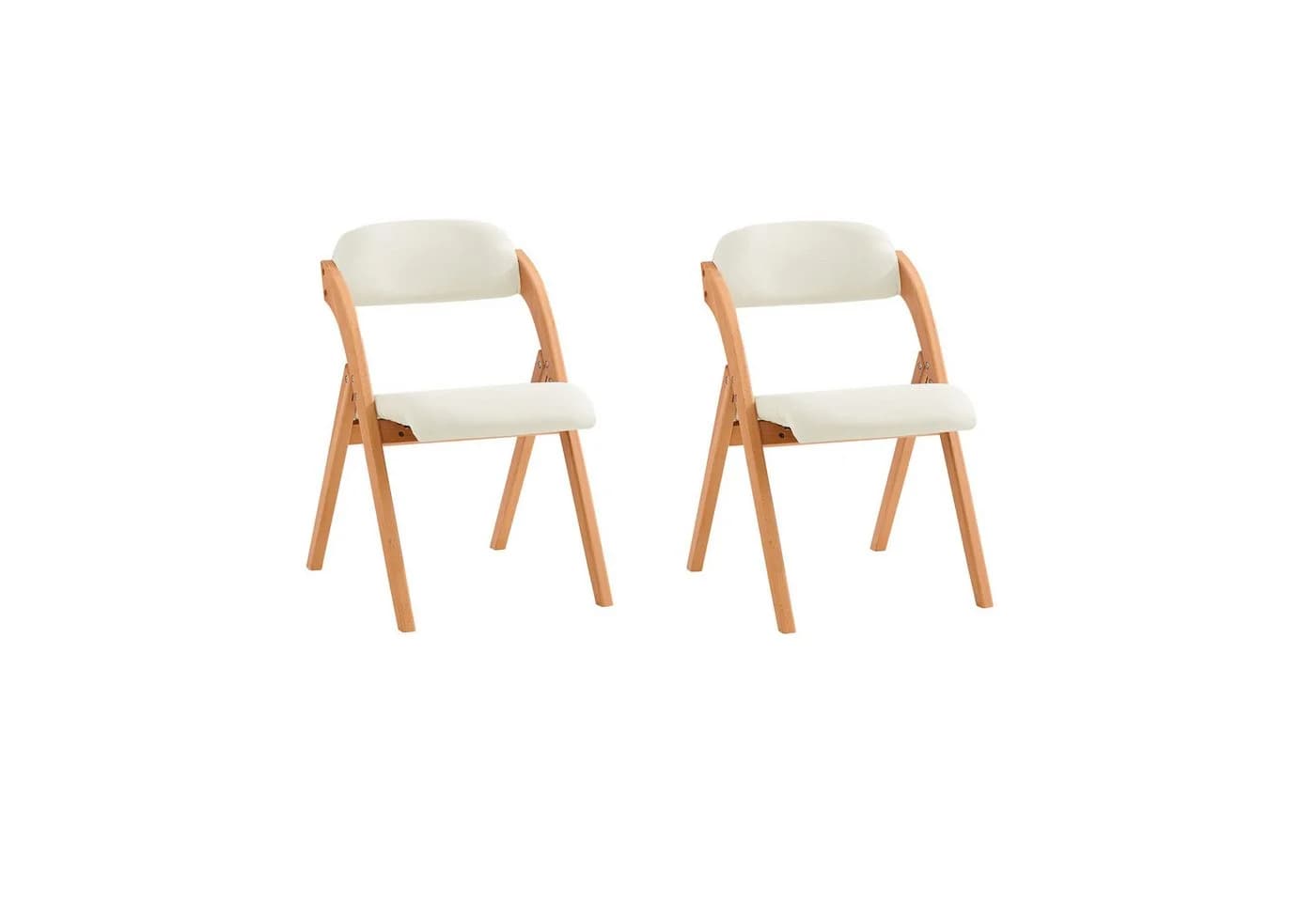SoBuy Klappstuhl DE-FST92 Esszimmerstuhl Ergonomisch Faltbar Küche Balkon Büro Holzstuhl - Bild 2