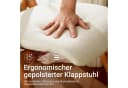 SoBuy Klappstuhl FST92 Weiß Buche gepolstert Bild 3