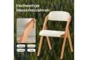 SoBuy Klappstuhl FST92 Weiß Buche gepolstert Bild 5