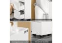 SoBuy Midischrank BZR29 Weiß - Badschrank mit Schubladen Bild 5