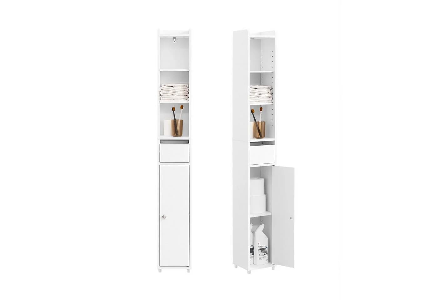 SoBuy Hochschrank BZR34-K Badschrank schmal Badezimmermöbel - Bild 2
