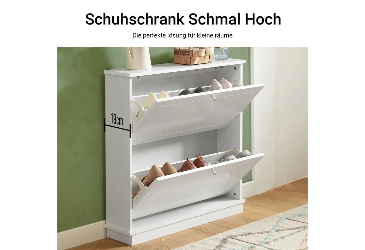 SoBuy Schuhkipper FSR99 Schuhkommode für bis zu 10 Paar Schuhe - Bild 4