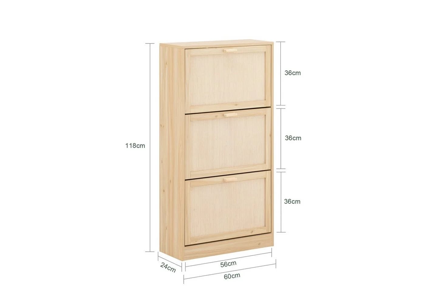 SoBuy Schuhschrank FSR159 Schuhschrank schmal mit variabel verstellbaren Einlegeböden - Bild 5