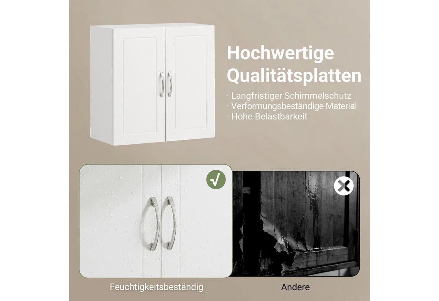 SoBuy Hängeschrank FRG231 Wandschrank mit verstellbaren Ablagen - Bild 5