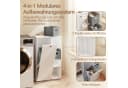 SoBuy Wäscheschrank BZR218 Weiß mit 2 Stoffschubladen Bild 4