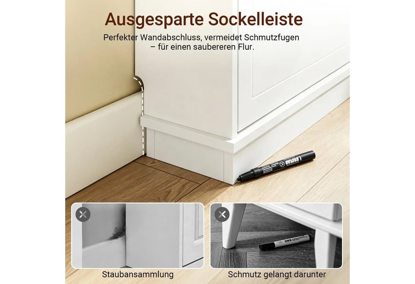 SoBuy Schuhkipper FSR99 Weiß mit 2/3/4 Klappen - Bild 5