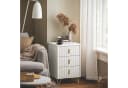 SoBuy Nachtkonsole FBT115 Weiß/Schwarz Modern Bild 2