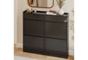 SoBuy Schuhschrank FSR169 Weiß/Schwarz 10 Paar Bild 1