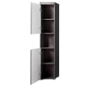trendteam Hochschrank Amanda Grau Hochglanz Regal Bild 3