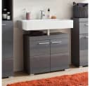 trendteam Waschbeckenunterschrank Grau Modern Bild 1