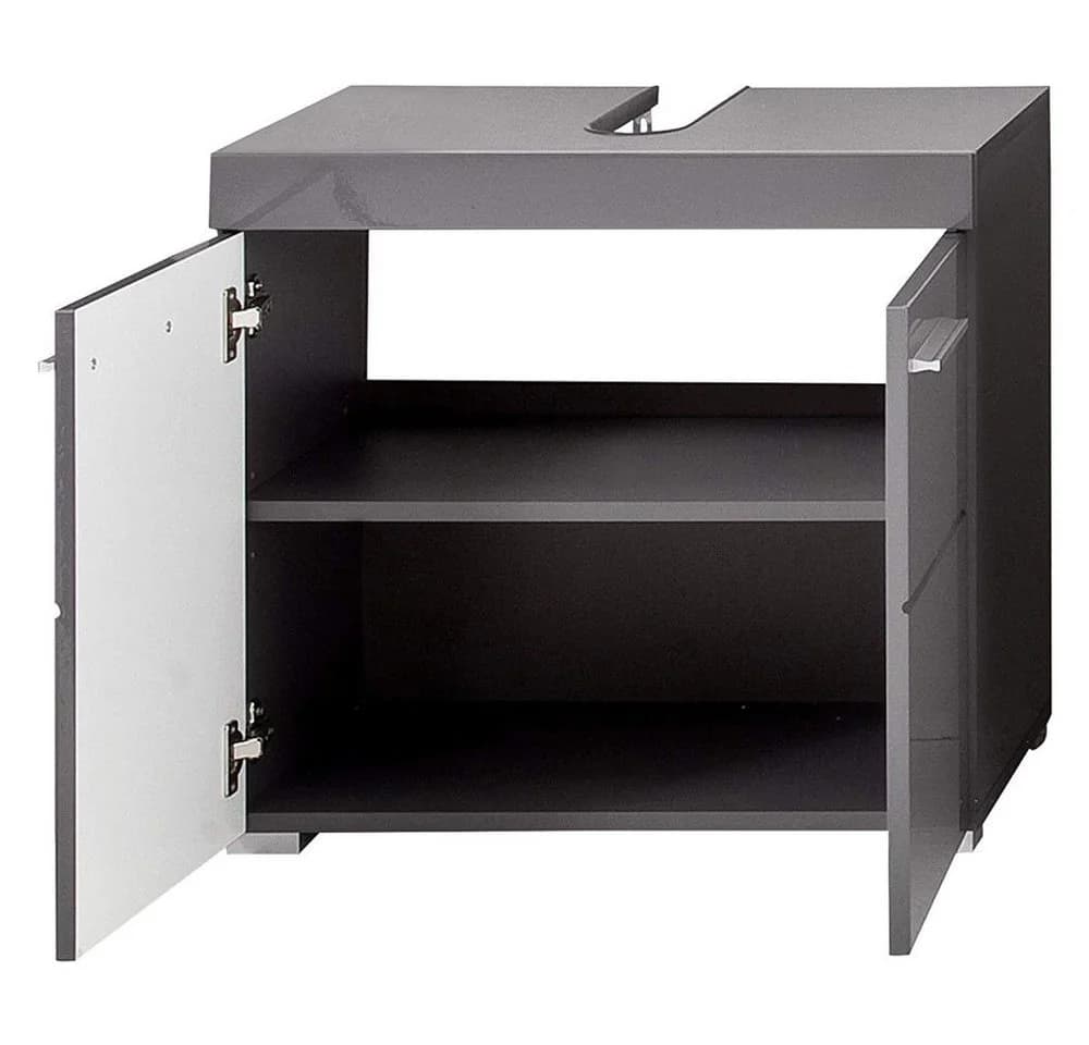 trendteam Waschbeckenunterschrank Grau Modern - Bild 3