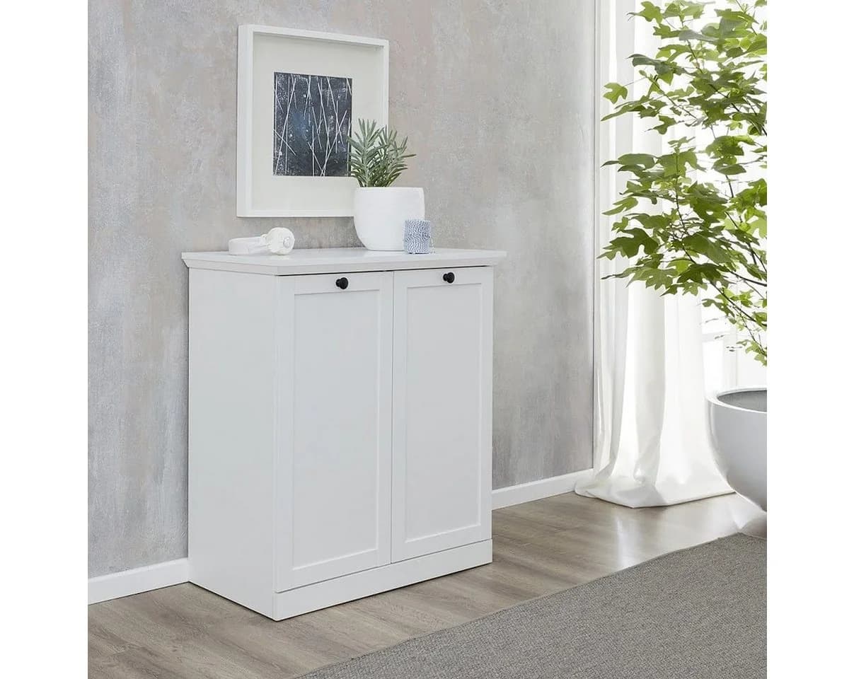 trendteam Kommode Brandson Baxter Wohnzimmerschrank Mehrzweckschrank Anrichte Sideboard Weiß - Bild 2