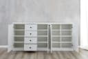 trendteam Sideboard Baxter 195 cm Landhausstil Weiß Bild 1