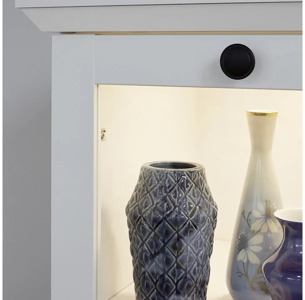 trendteam Highboard Brandson Baxter Weiß Vitrine Sideboard