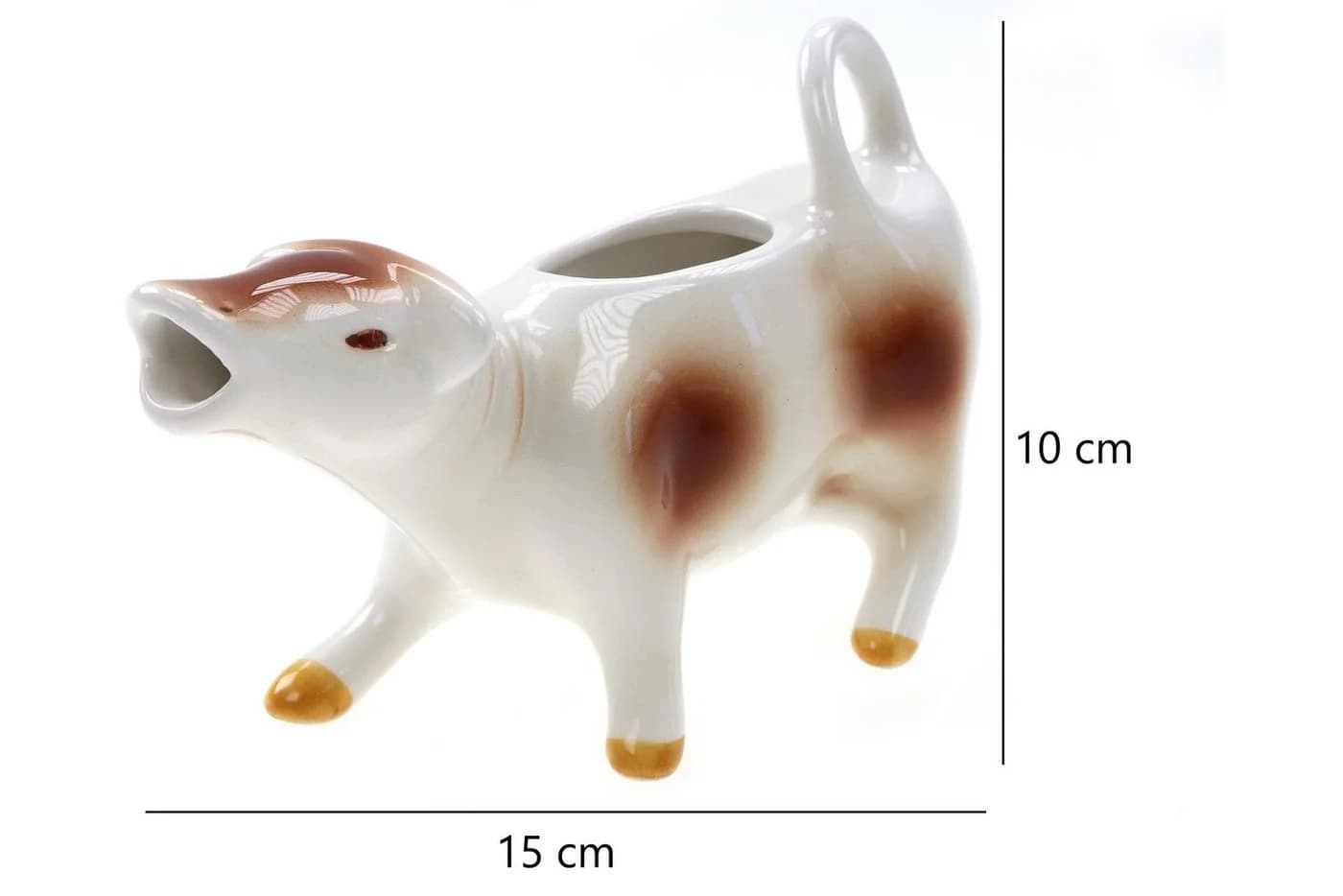 ELLUG Milchkännchen Sahnekuh braun-weiß