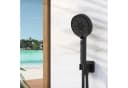 CHRIS BERGEN Handbrause Wassersparender Duschkopf Regenbrause Schwarz Matt Bild 1