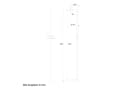 CHRIS BERGEN Duschstange Brausestange Metall 90 cm Chrom Schwarz matt Bild 2