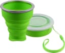 SHIBBY Faltbarer Silikon-Becher Grün 210ml Camping Trinkbecher Bild 2