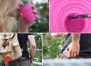 SHIBBY Faltbarer Silikon-Becher Grün 210ml Camping Trinkbecher Bild 5