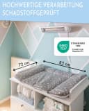 pic Bear Wickelauflage Beige Wasserdicht Schadstoffgeprüft Made in EU Bild 5