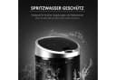 Ribelli Sensor Mülleimer 30L Schwarz Edelstahl Bild 5